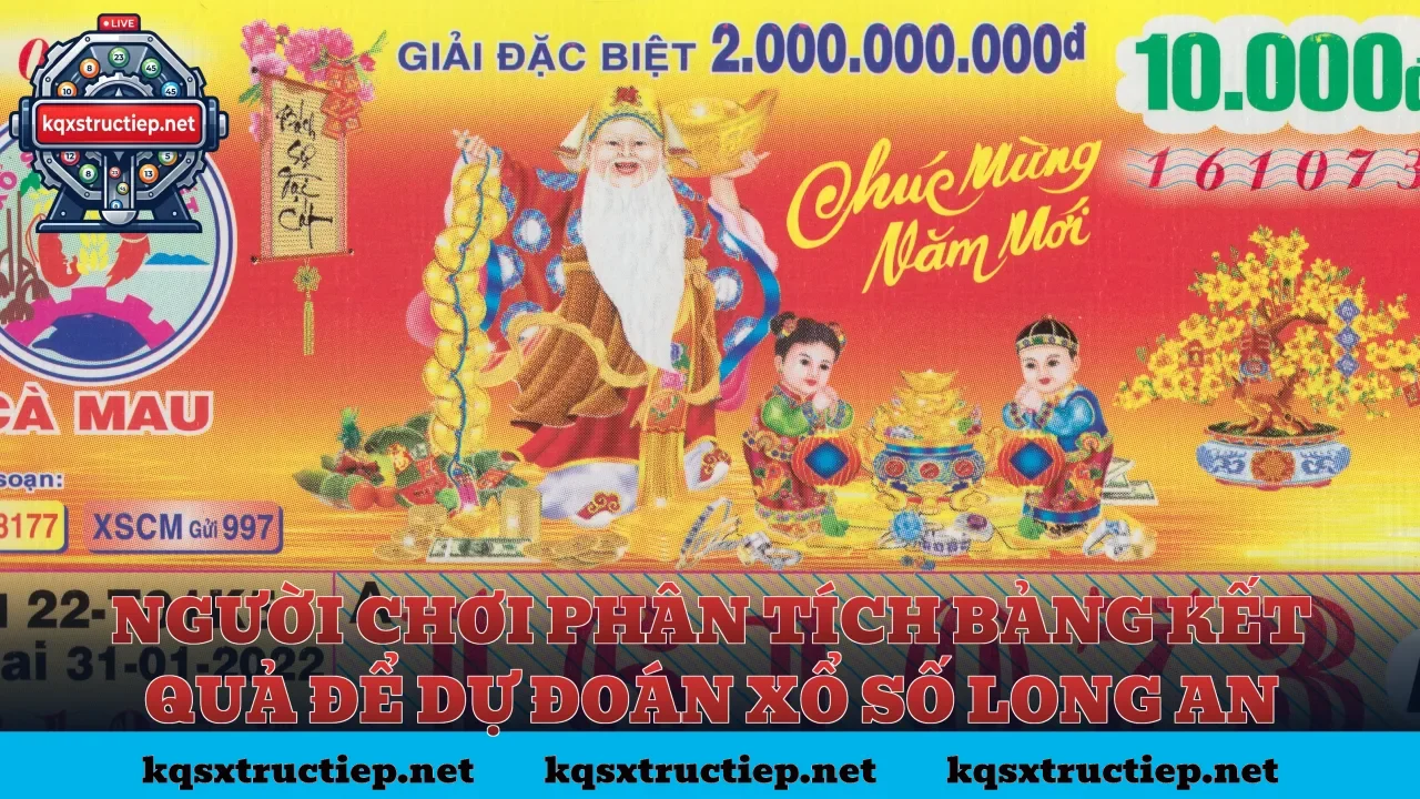 Người chơi phân tích bảng kết quả để dự đoán xổ số Long An