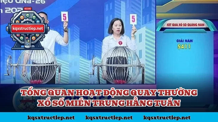 Tổng quan hoạt động quay thưởng xổ số miền Trung hằng tuần